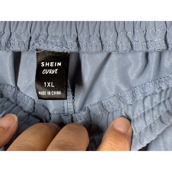 Shein Curve Women Light Blue Joggers 1X Athletic Casual Pull On GropCore - Picture 8 of 8